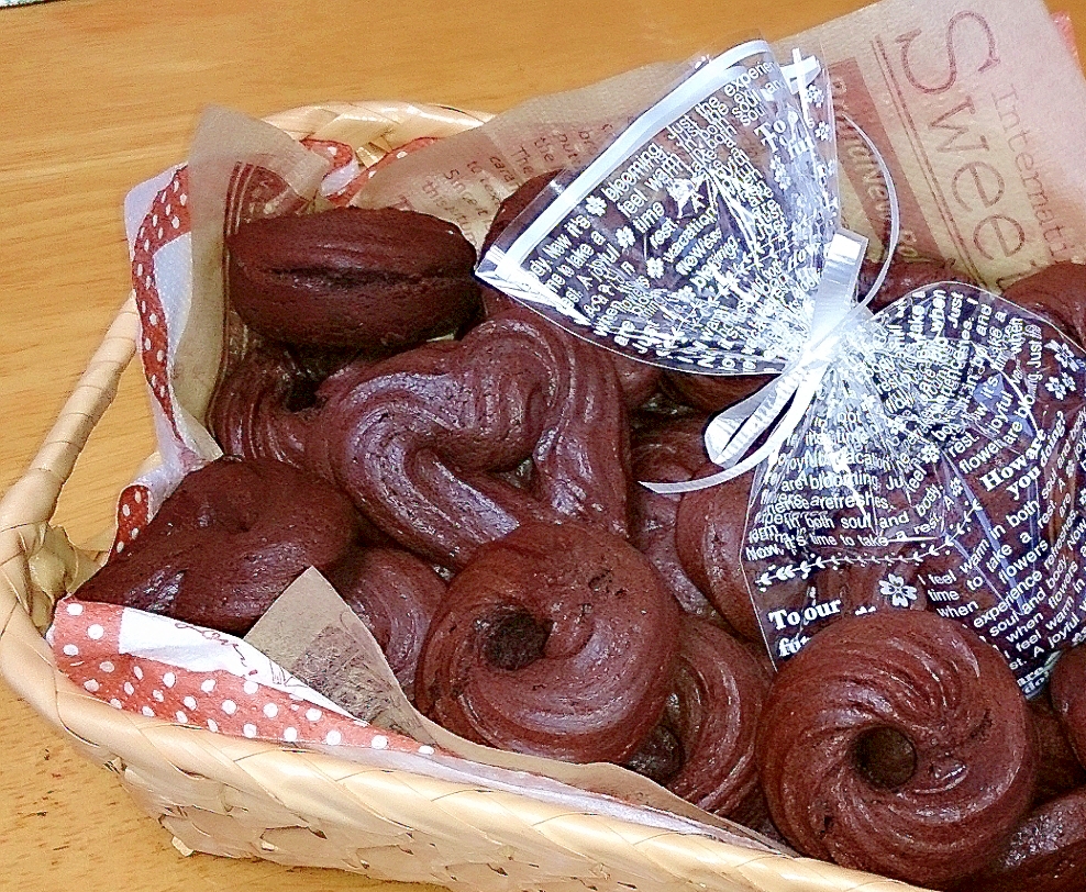 ハートの形のしぼり出しクッキー❤