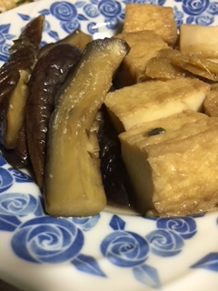 ナスと厚揚げの煮物