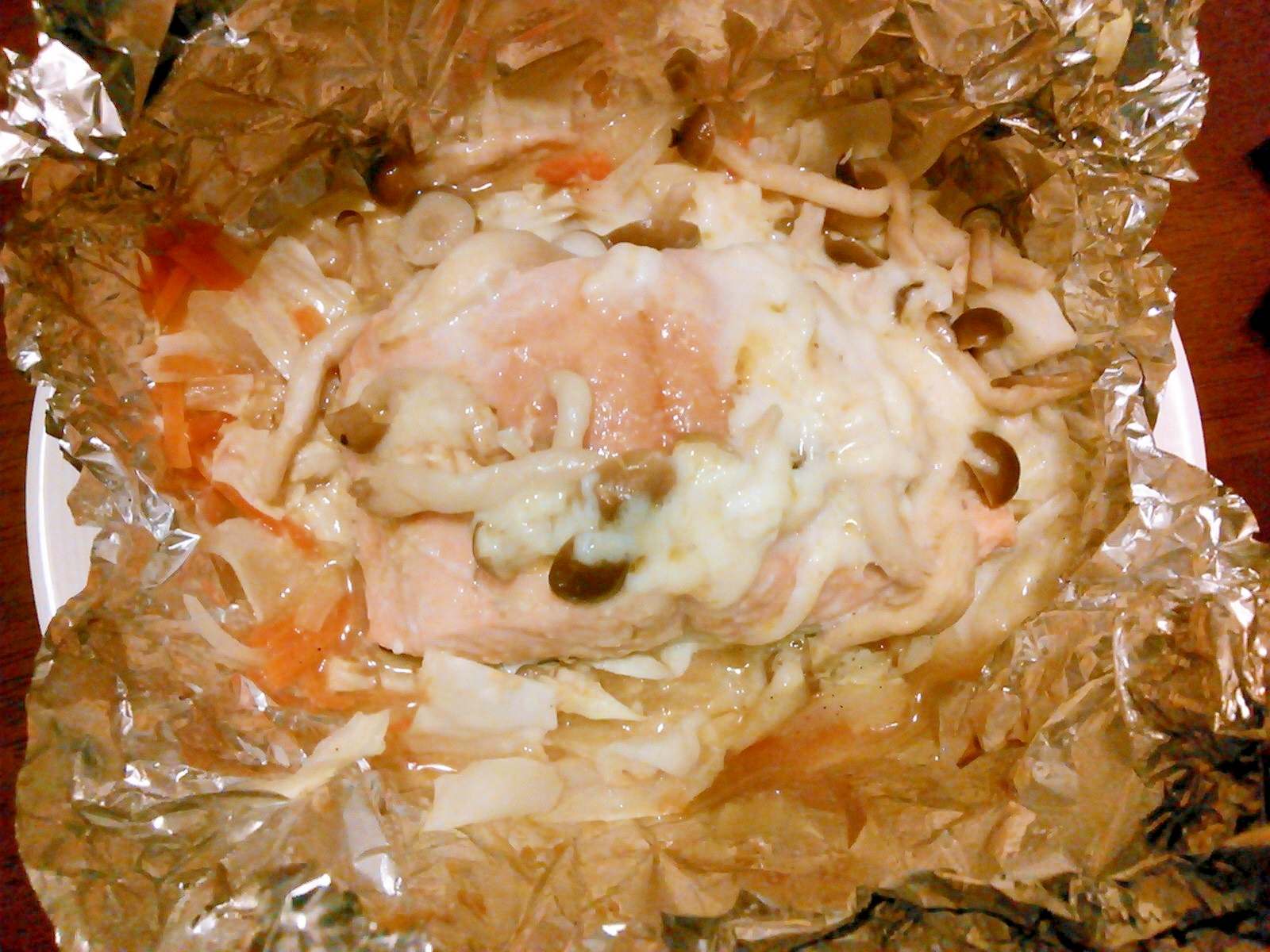 鮭ホイル味噌焼き