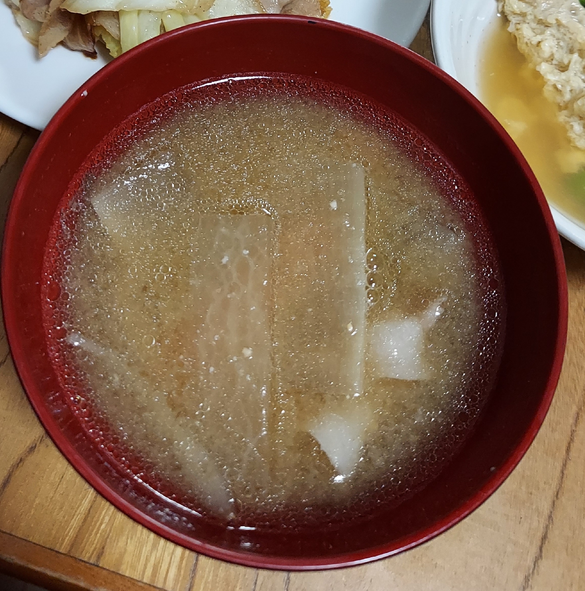 大根と豚肉のお味噌汁