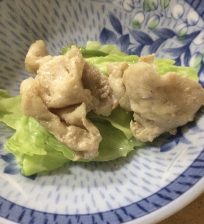 キャベツと豚肉のポン酢醤油炒め