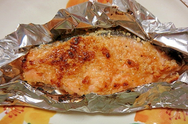 鮭のピーナッツ焼き