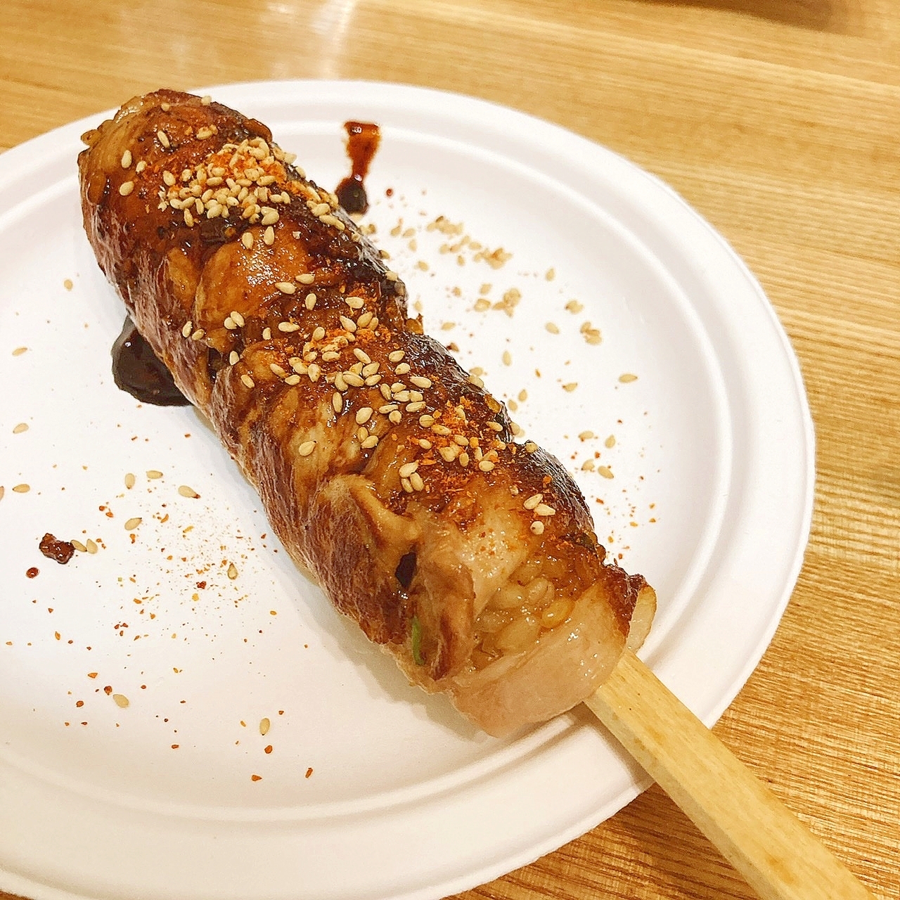 キャンプ仕様！肉巻きおにぎり