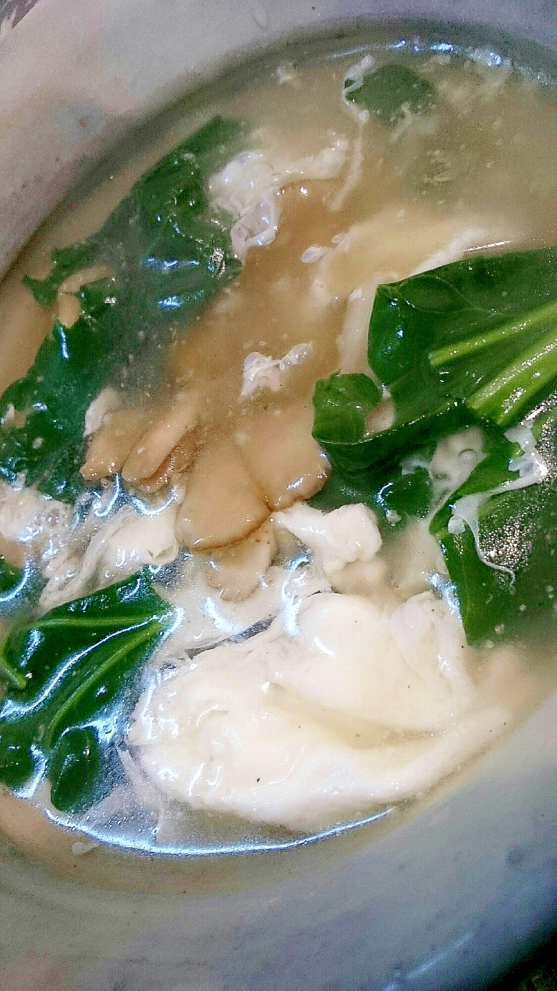 ターツァイ炒めスープ