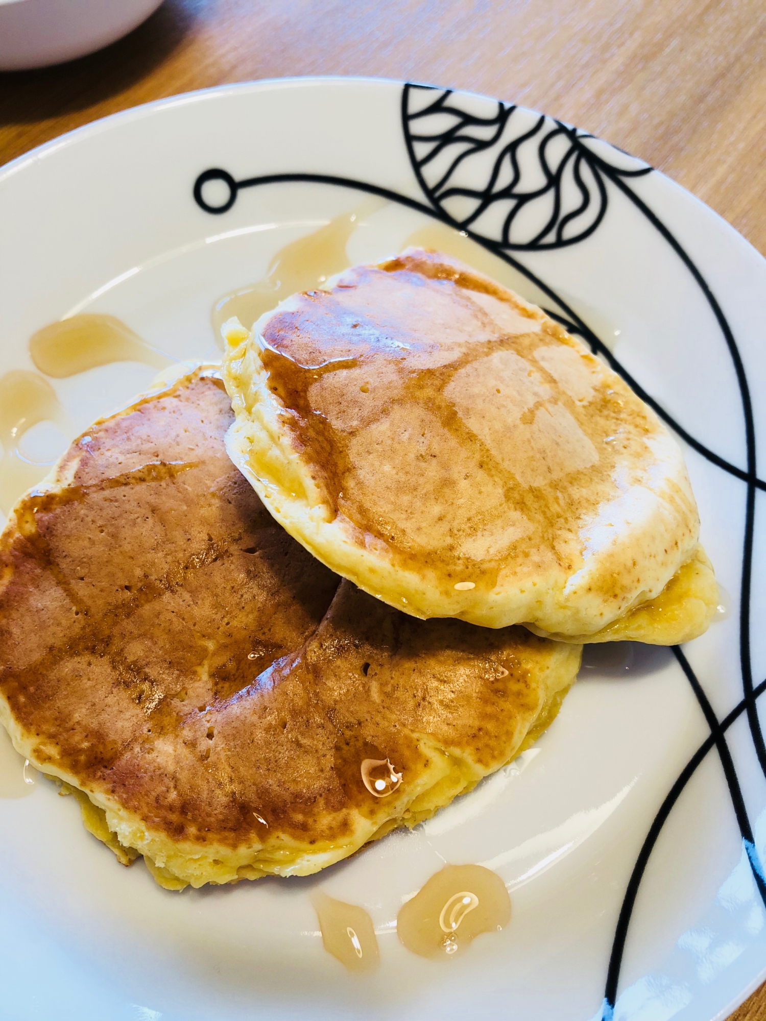 ヨーグルトでもちもち♪ホットケーキ