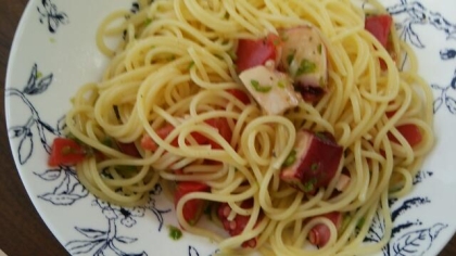 夏のおもてなしに♪蛸とトマトの冷製カッペリーニ