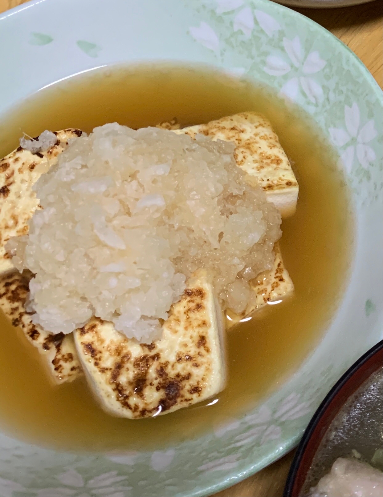 焼き豆腐のおろしだし