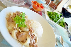 白いビーフストロガノフ レシピ 作り方 By Hot Doggies 楽天レシピ 白いビーフストロガノフ レシピ 作り方 By Hot Doggies 楽天レシピ