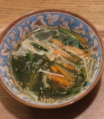 ニラたっぷり中華スープ☆