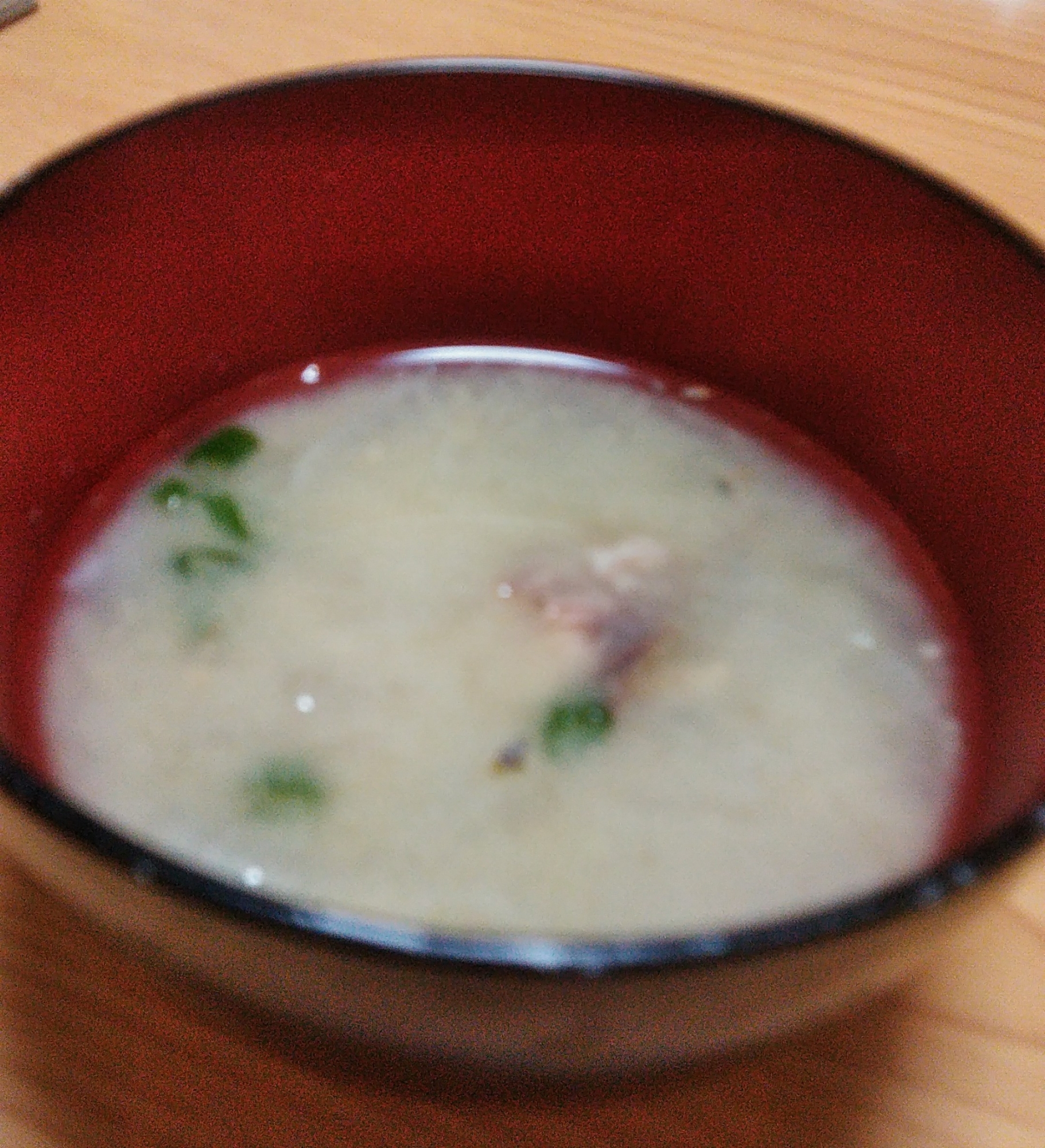 サバ水煮缶と大根と生姜ネギの味噌汁