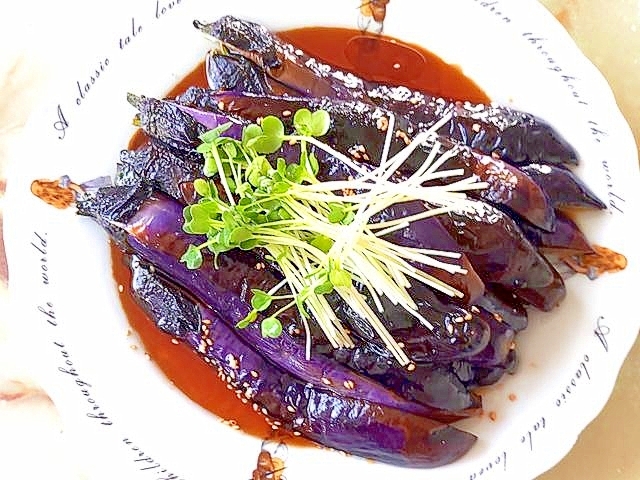 無限に食べられちゃう?なすの揚げ焼き・甘酢ソース♪