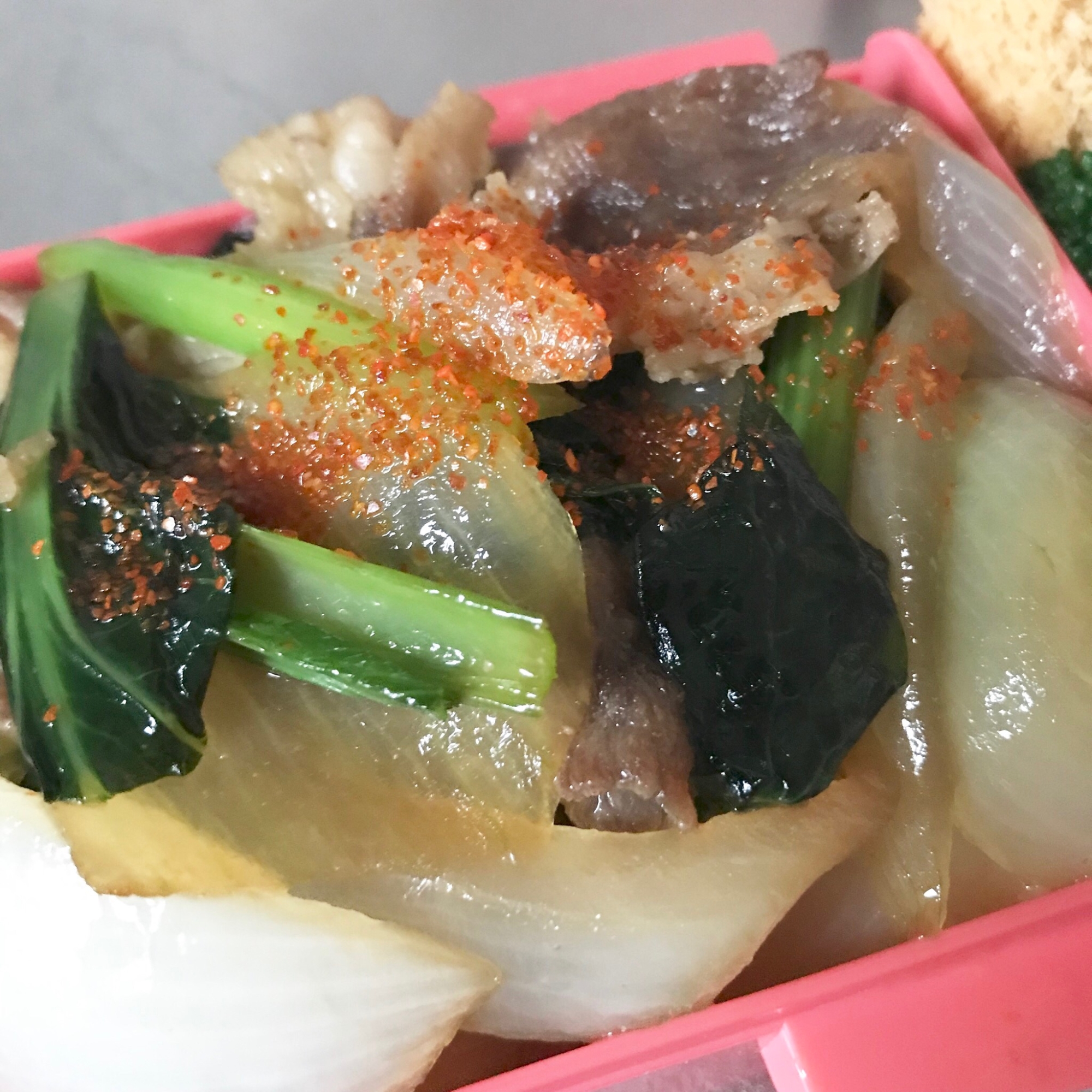 お弁当用♪豚と小松菜の甘辛丼
