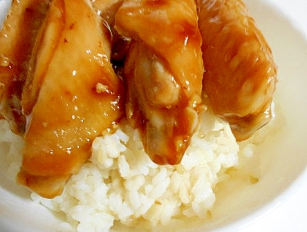 手羽中の照り焼き丼 レシピ 作り方 By V るん 0394 楽天レシピ