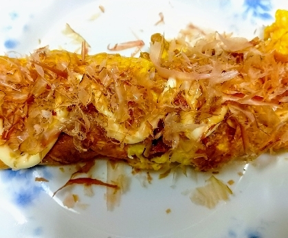 納豆入りのオムレツは初めてでしたが、とても美味しかったです♪マヨネーズと鰹節がベストマッチですね。また作ります～