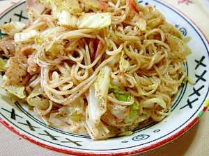 素麺を焼いちゃいました！