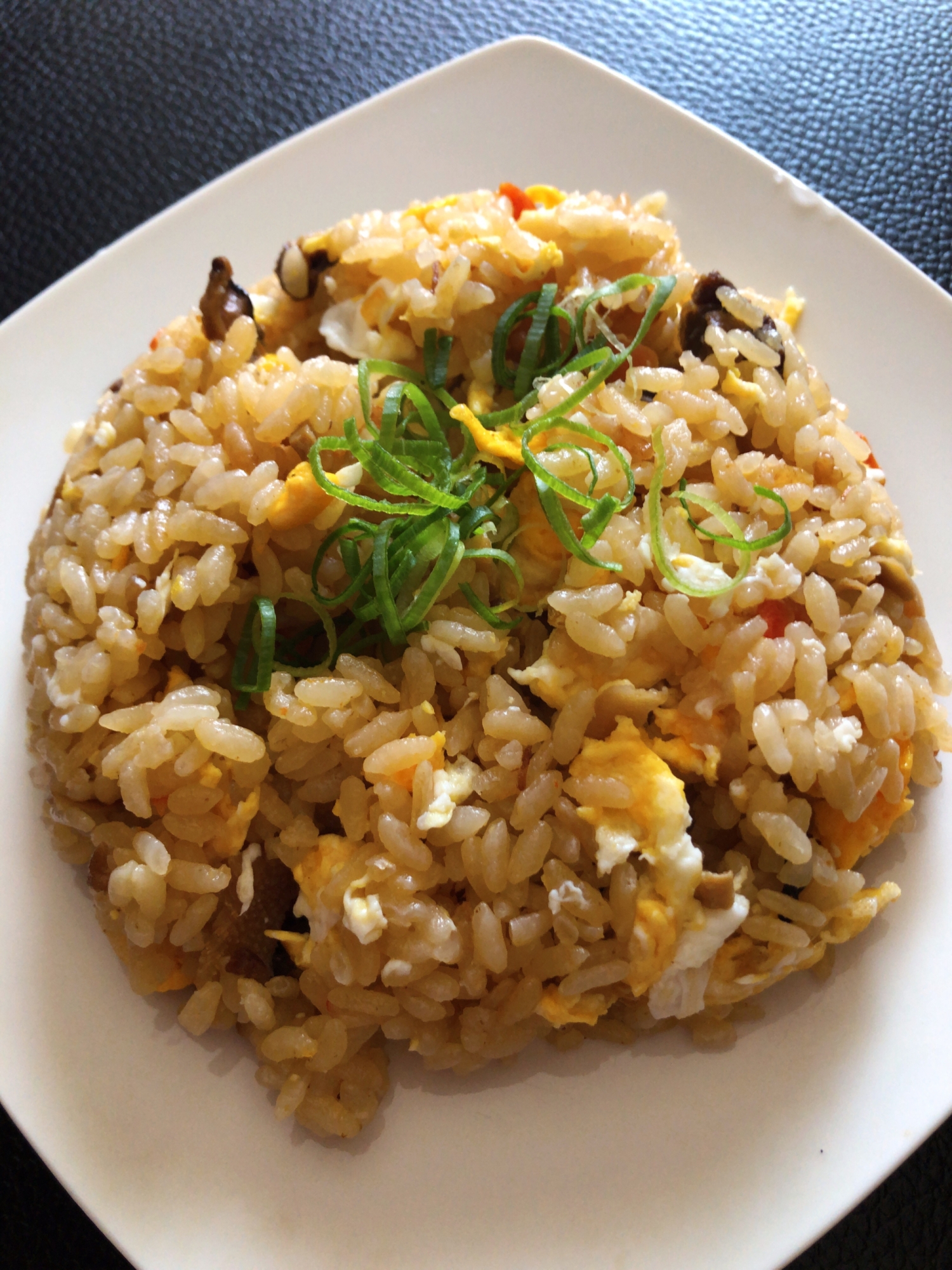 炊き込みご飯のネギチャーハン