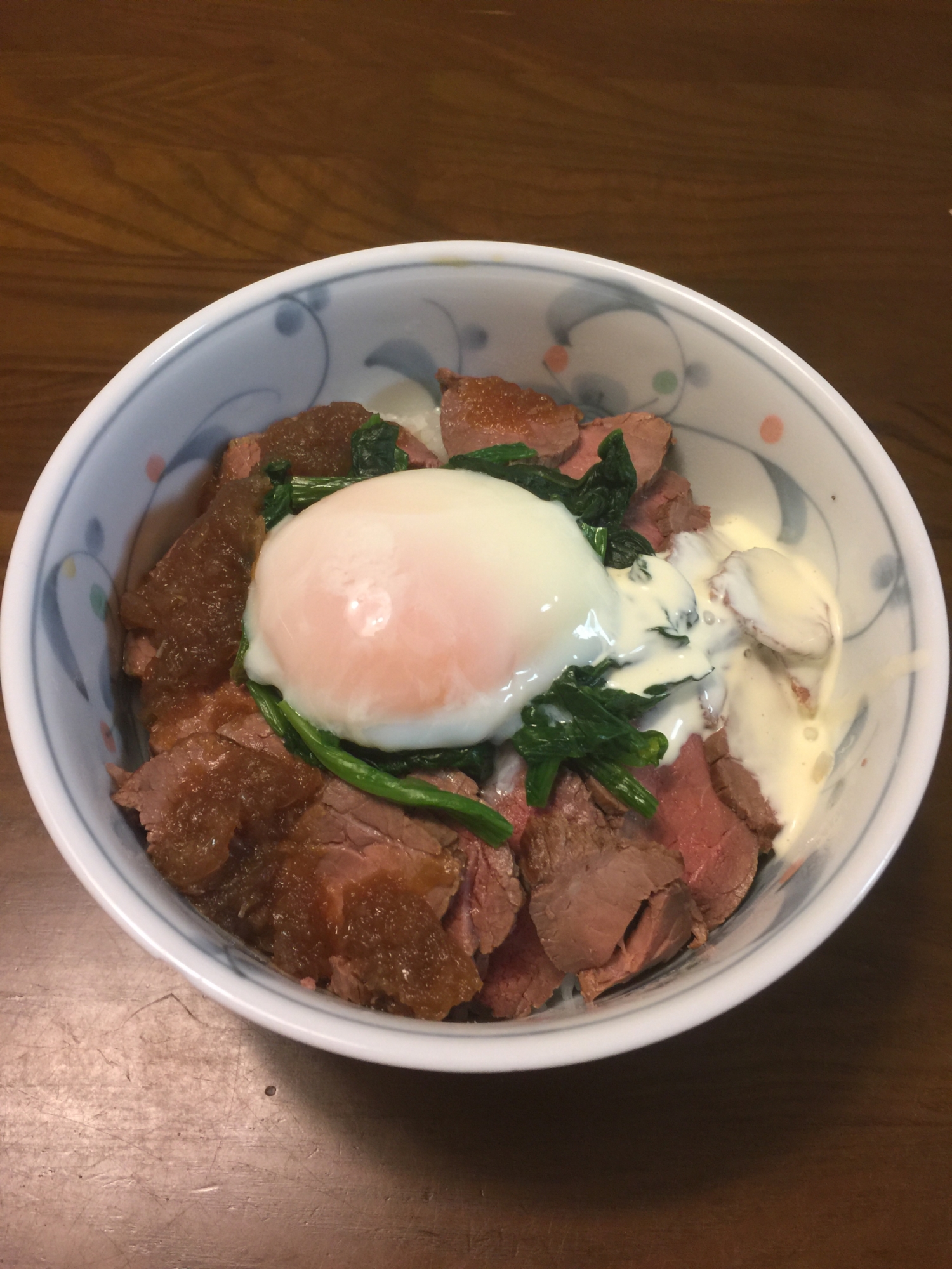 我が家のローストビーフ丼