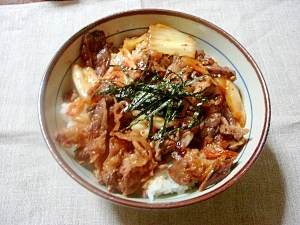 豚キムチ丼 レシピ 作り方 By 四月のヒーロー 楽天レシピ