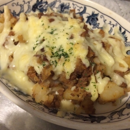 ポテトと挽き肉のパン粉焼き