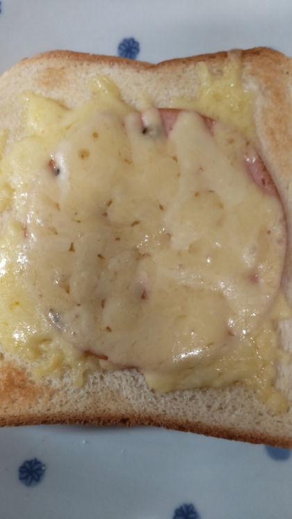 ボロニアソーセージのチーズトースト