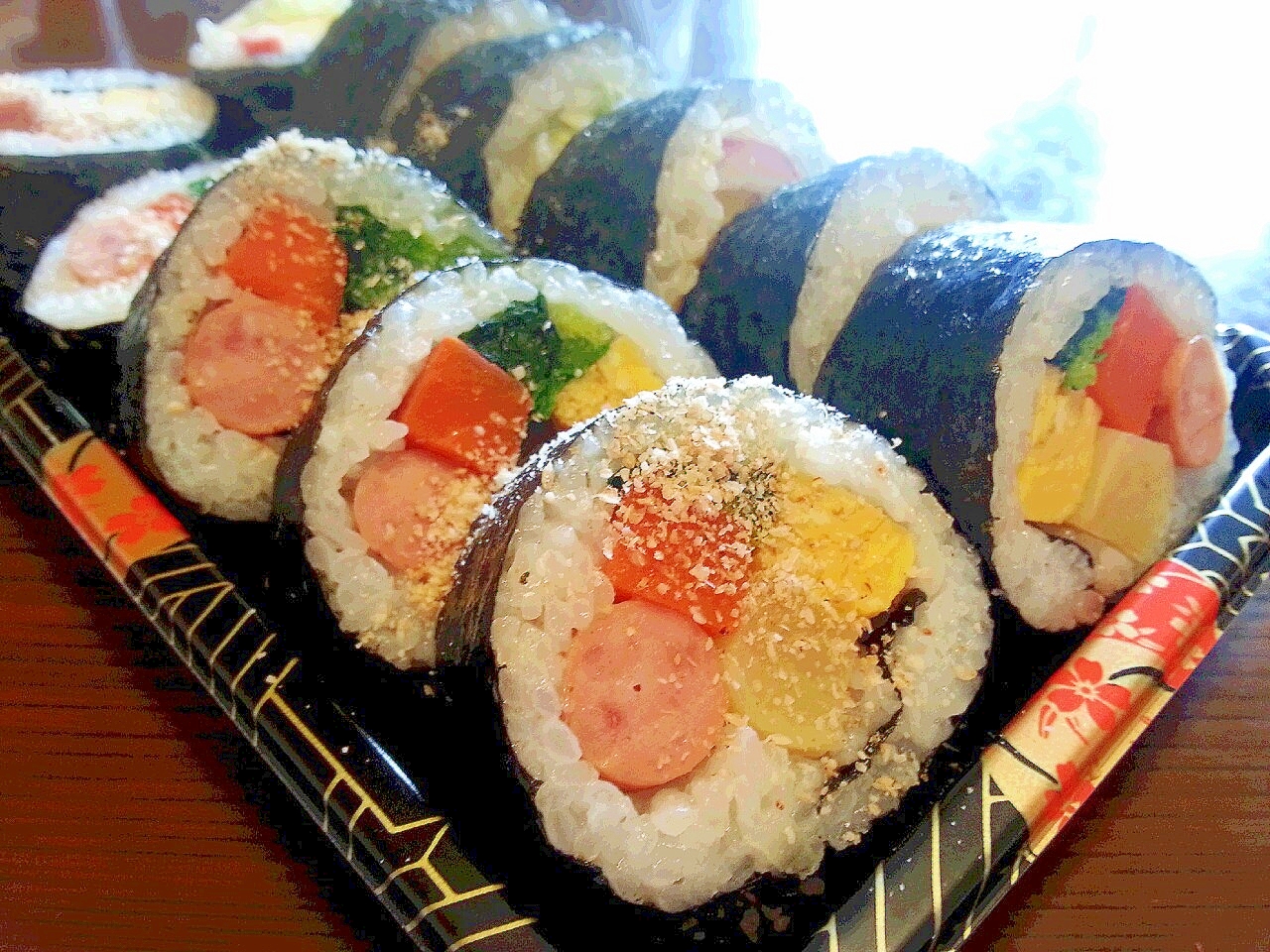 韓国海苔巻き♪ * サラダキンパ *