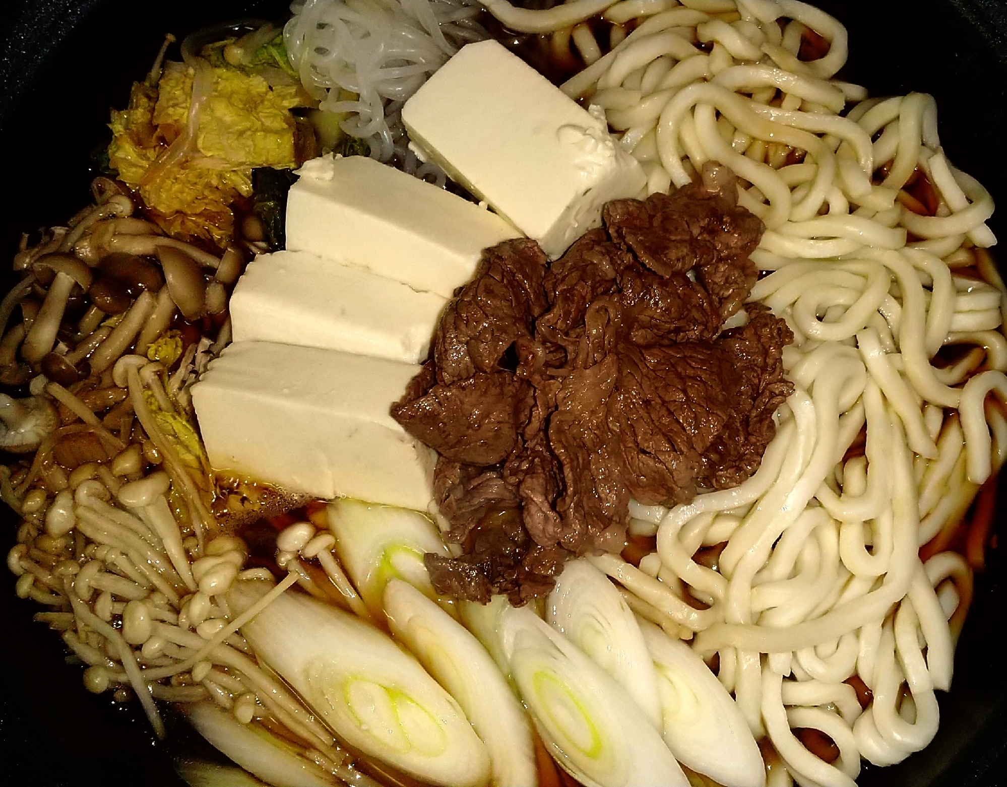 ✱牛肉細切れですき焼きうどん✱