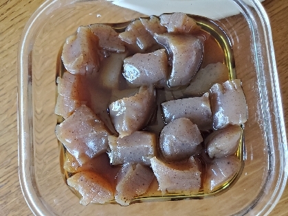 たまこん風!!!味しみ～こんにゃく甘辛煮