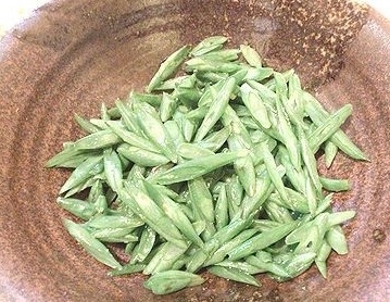 インゲン豆のシリシリ