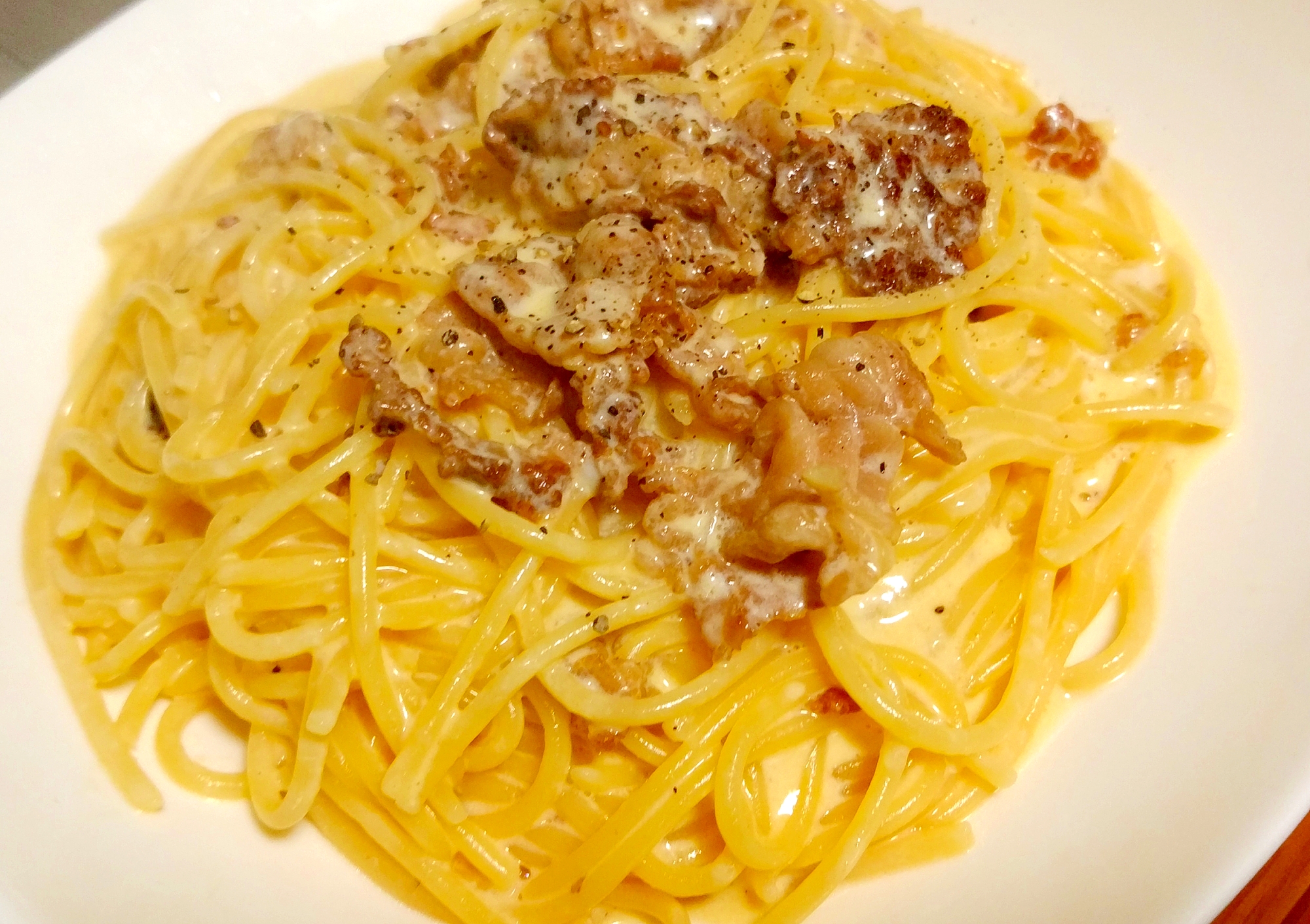 ちょっとリッチに☆牛肉を使ったクリームパスタ♪