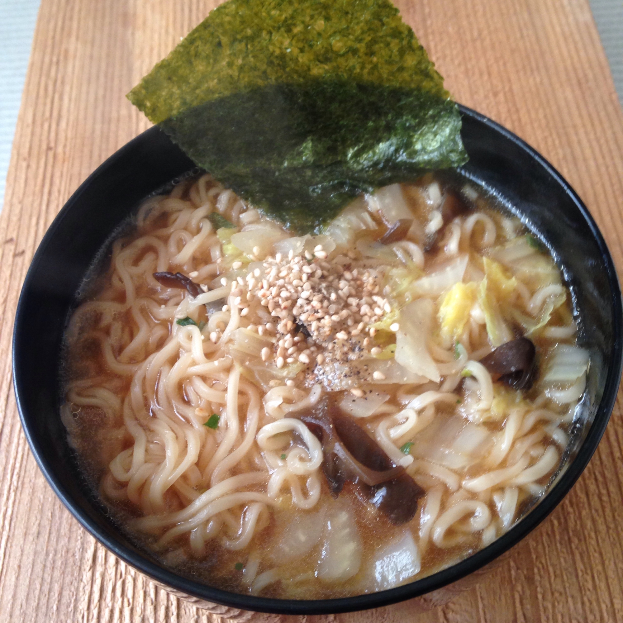 白菜ときくらげdeしょう油ラーメン♪