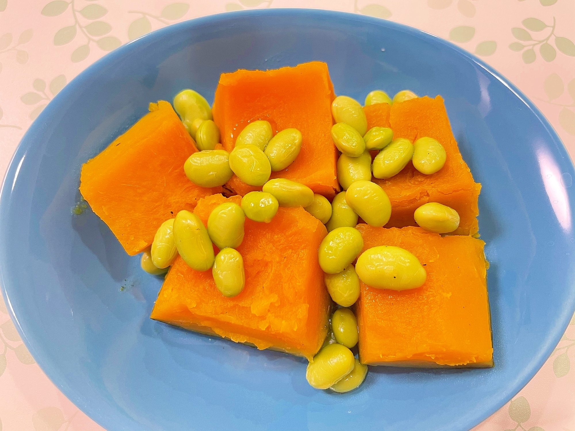 かぼちゃと枝豆の煮物