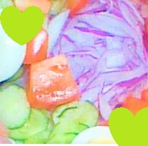 ♯紫玉ねぎ＆キャベツの健康サラダ♯