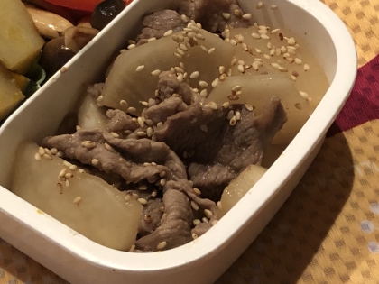 生姜焼き風の豚大根‼お弁当用にもサッと✨