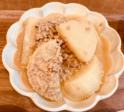 これが作りたくて大根買いました！
やさしい味だけどごはんがすすむ最高の味で、5歳の娘も大根は好まないですがこれはおいしいと完食してくれました♫