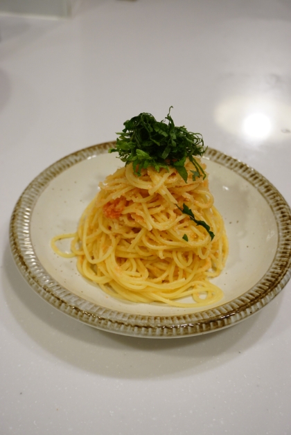 ランチに！辛子明太子パスタ