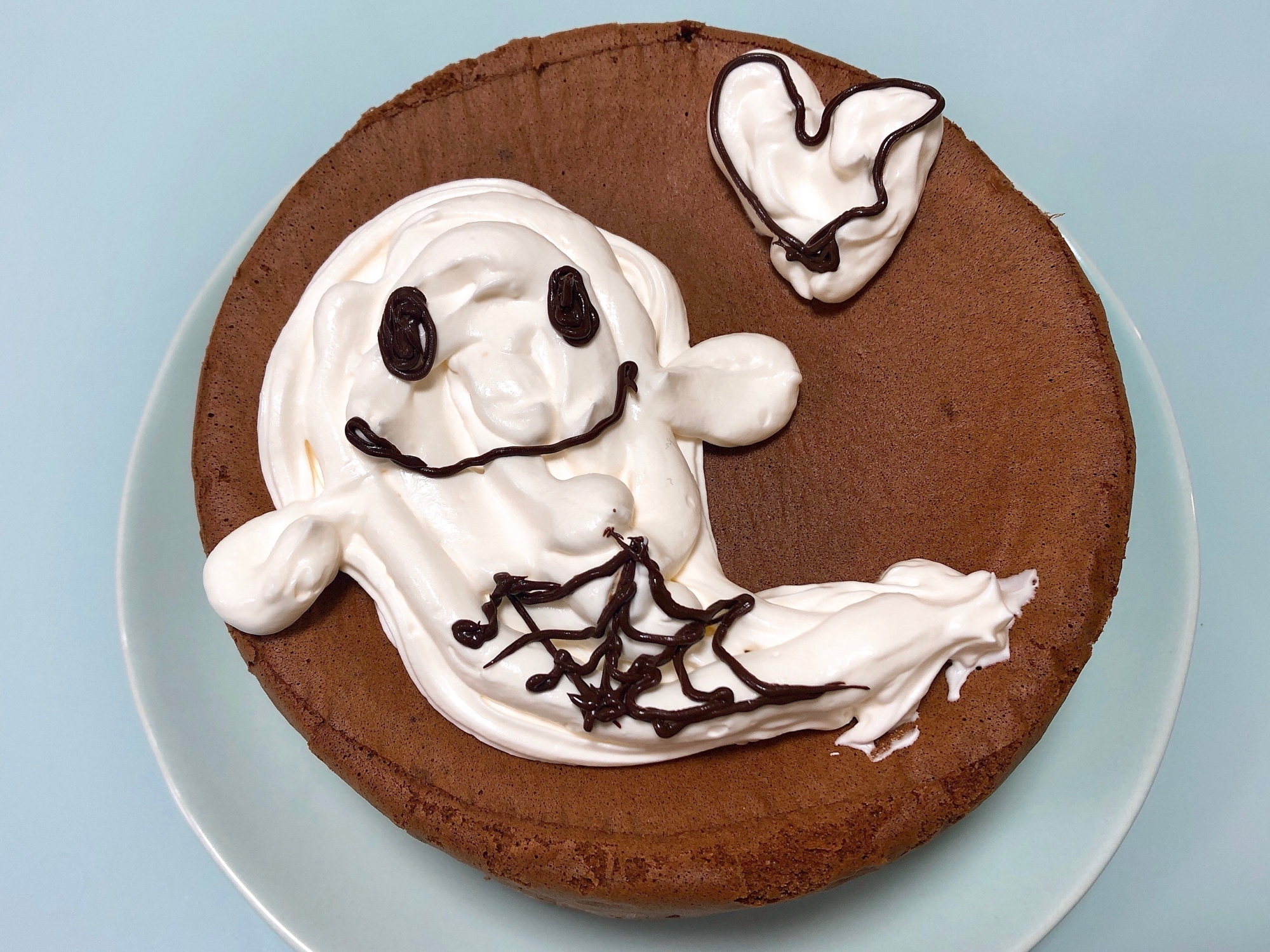 【ハロウィン】お化けのココアケーキ