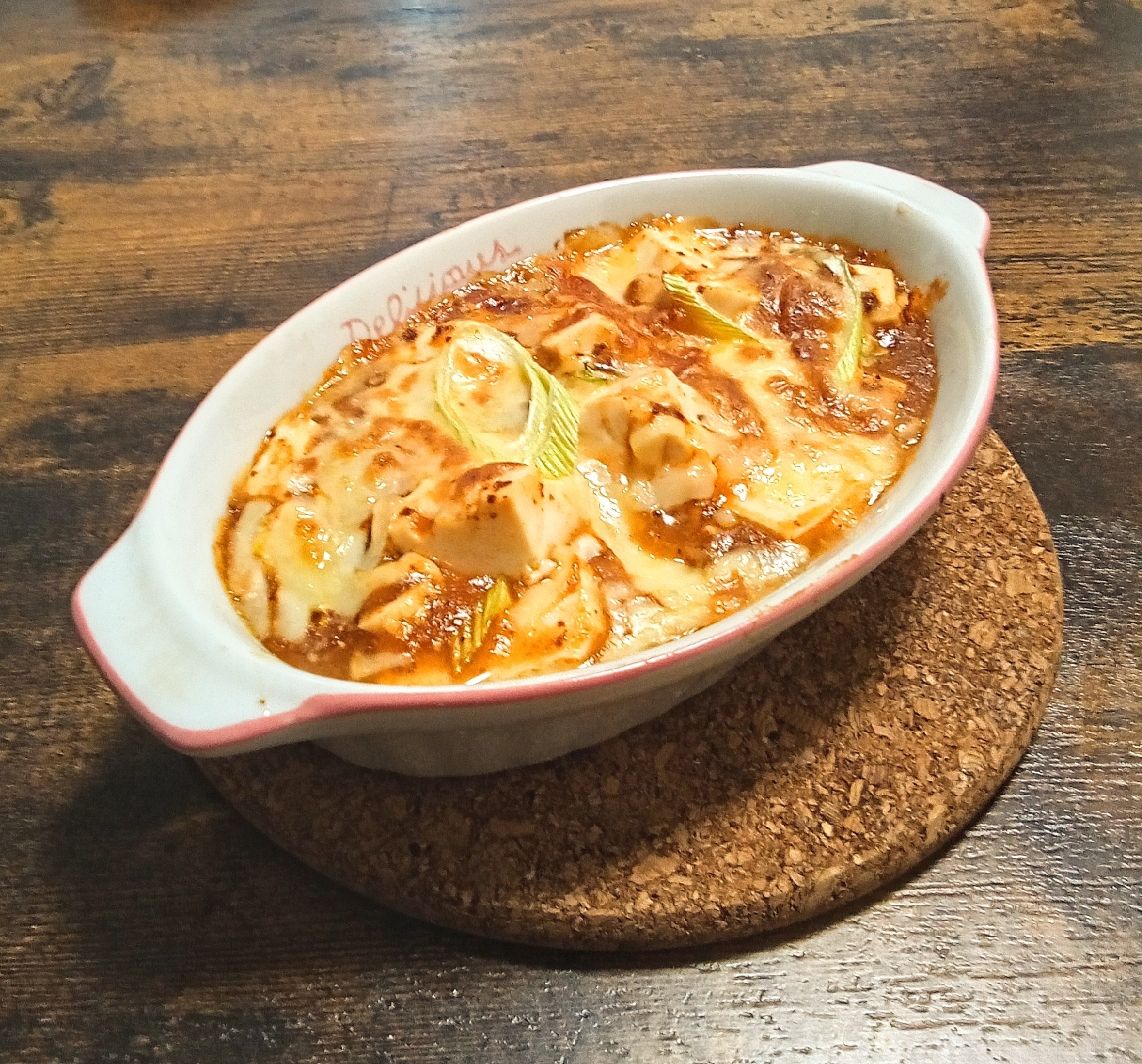 今日も簡単!!麻婆豆腐グラタン♪