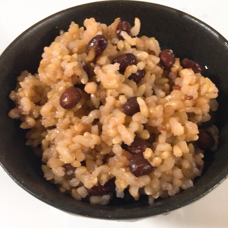 健康オタクの玄米小豆ご飯