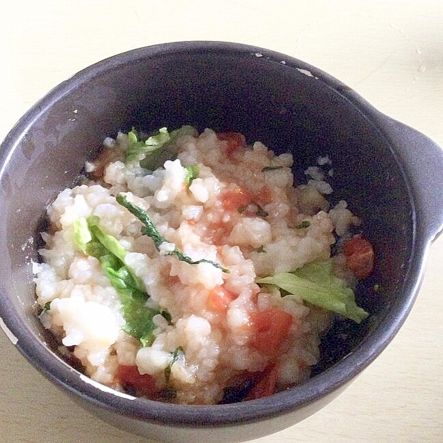 レタストマト大葉入りご飯♪