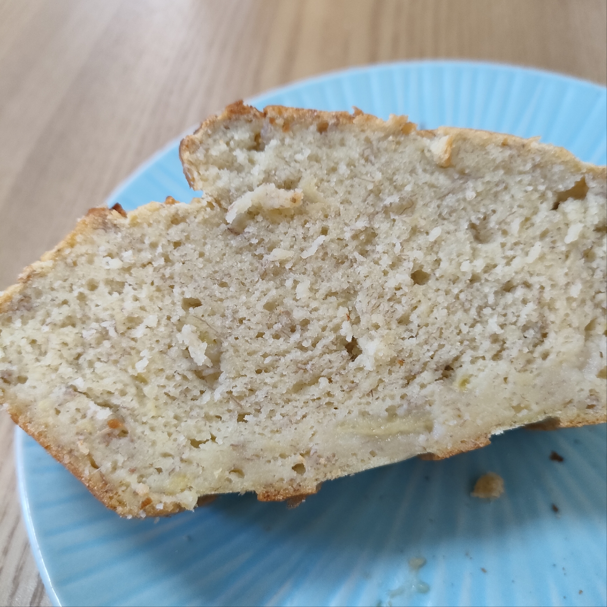 簡単砂糖なし米粉バナナパウンドケーキ