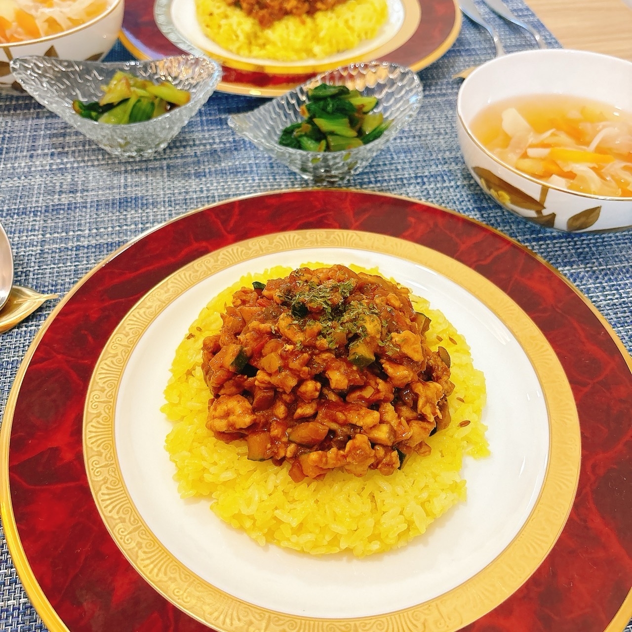 醤油麹でドライキーマカレー(発酵料理)