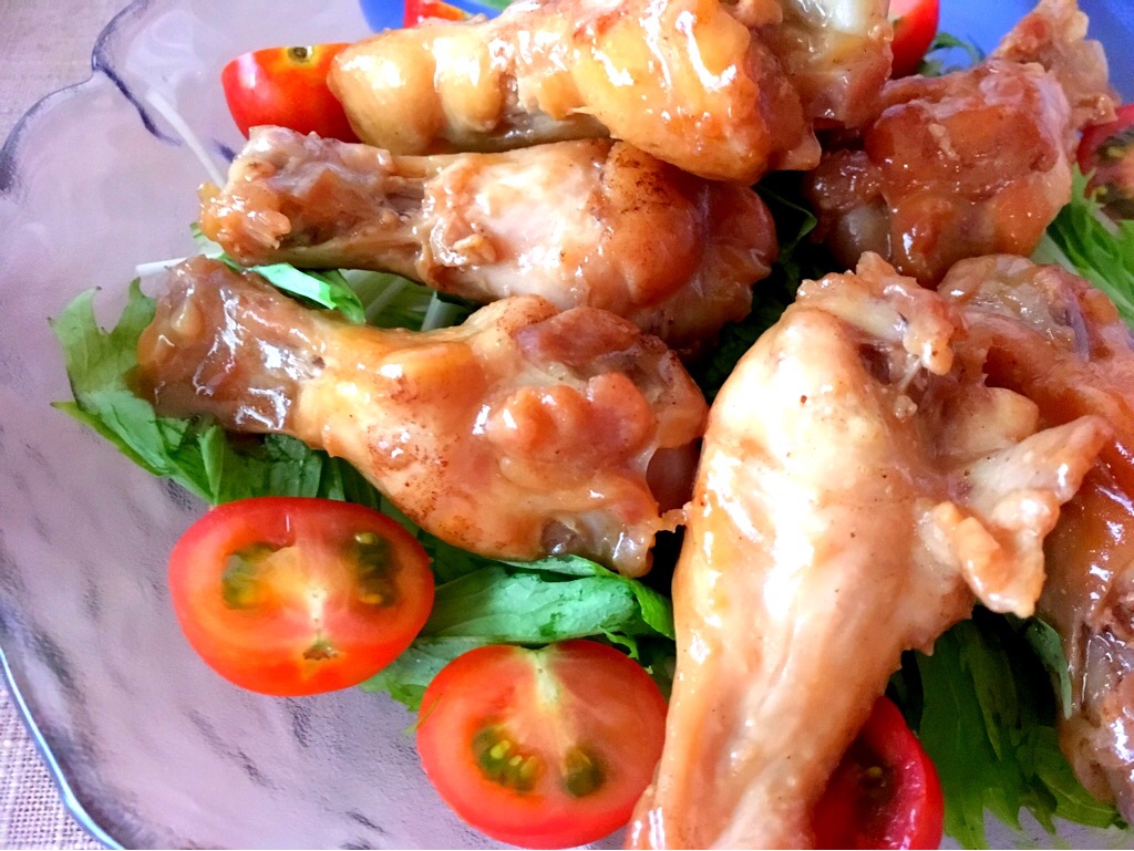 絶品 超簡単めんつゆで手羽元の甘辛煮 レシピ 作り方 By にこちゃん86 楽天レシピ