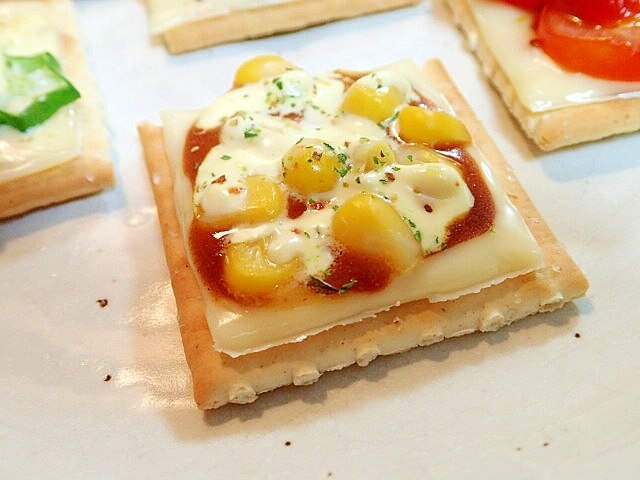 マジソルマヨで チーズとカレーとコーンのクラッカー レシピ 作り方 By ぷ みぃまま 楽天レシピ マジソルマヨで チーズとカレーとコーンのクラッカー レシピ 作り方 By ぷ みぃまま 楽天レシピ