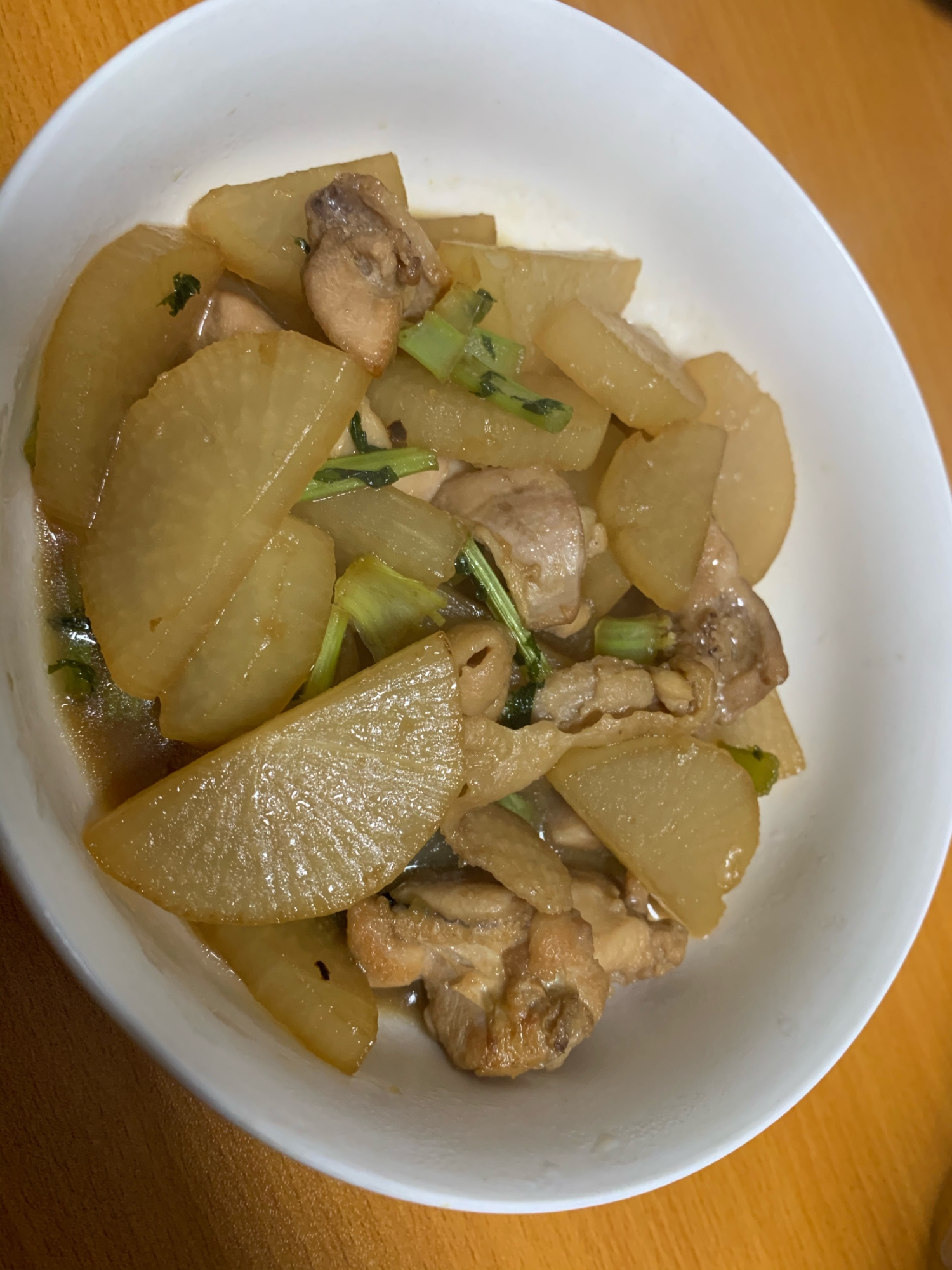 大根と鶏肉の照り焼き