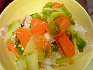 野菜あんかけ丼