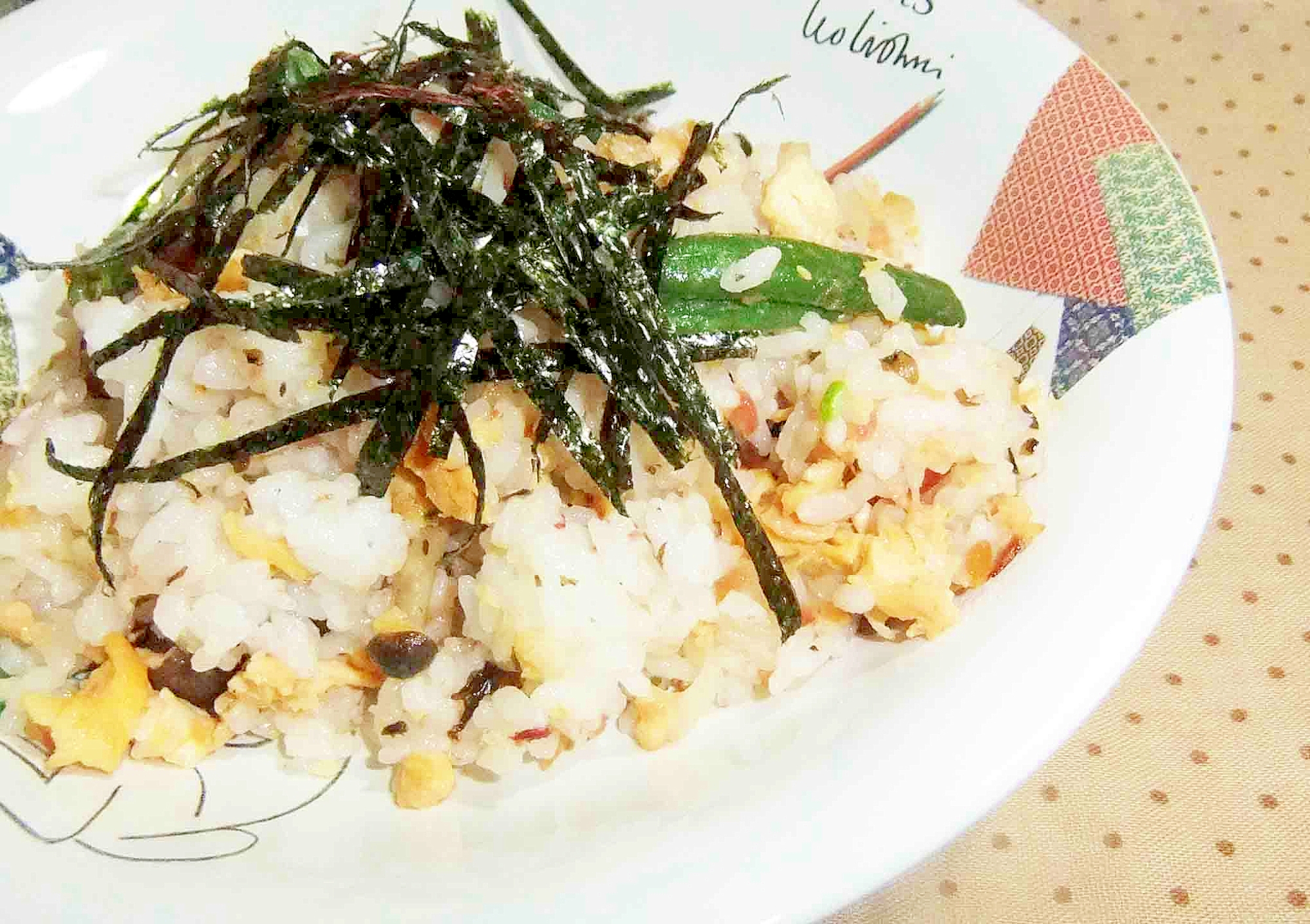 鮭とカツオ梅チャーハン