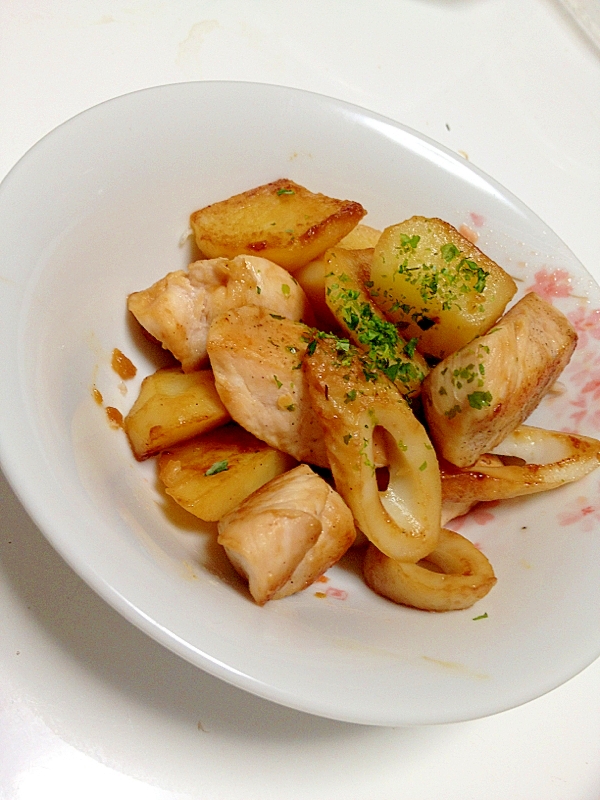 じゃがいもと鶏肉の旨炒め