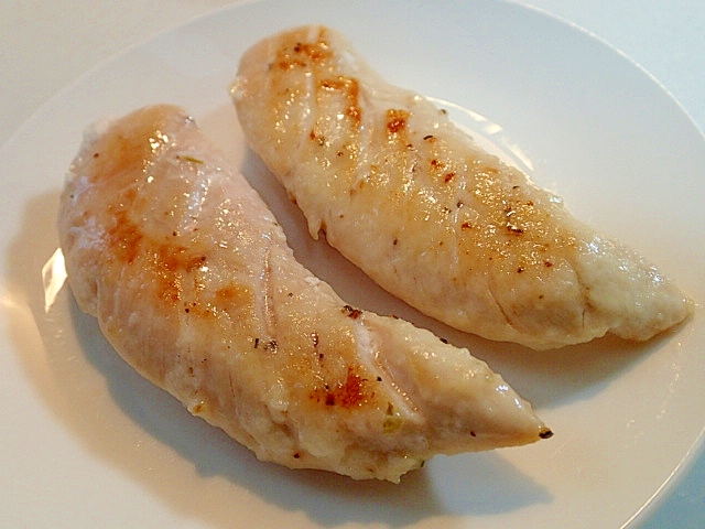 クレイジーソルトで ささみの大蒜風味ムニエル レシピ 作り方 By ぷ みぃまま 楽天レシピ