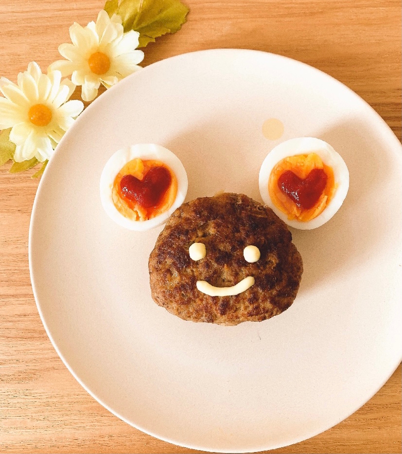 落書きꕤゆで卵ハンバーグのミッキーorくまさん レシピ 作り方 By Sweet Sweet 楽天レシピ 落書きꕤゆで卵ハンバーグのミッキーorくまさん レシピ 作り方 By Sweet Sweet 楽天レシピ