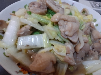 鶏肉と白菜のテンメンジャン炒め